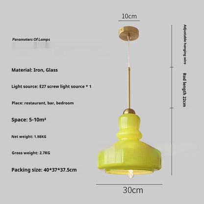 Color Gourd Small Droplight French Bedroom Hotel Bar Decoration Lamps