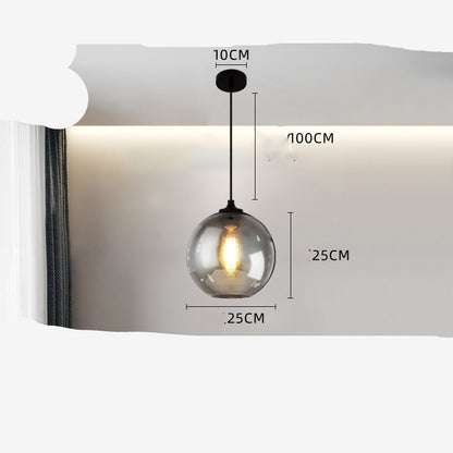 Nordic Creative Glass Chandelier Cafe