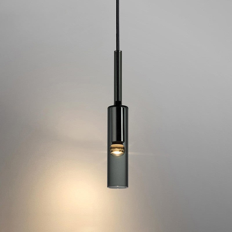 Italian Minimalist Bedroom Bedside Chandelier Light Luxury All Copper Crystal Glass