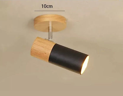 Log Simple Cloakroom Adjustable Ceiling Spotlight