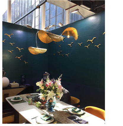 Retro Designer Lotus Leaf Chandelier