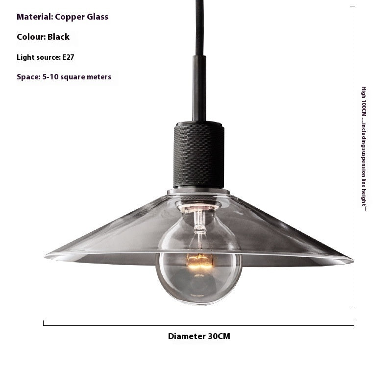 Retro Copper Chandelier Cafe Restaurant Bedside Lamp