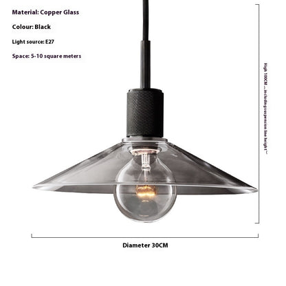 Retro Copper Chandelier Cafe Restaurant Bedside Lamp