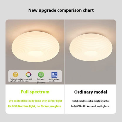 Full Spectrum Bedroom Light Nordic Minimalist Modern Cream Storm Lantern