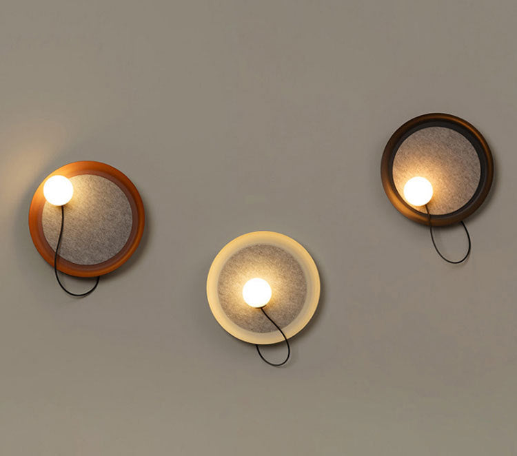 Minimalist Iron Wall Lamp with PVC Shade