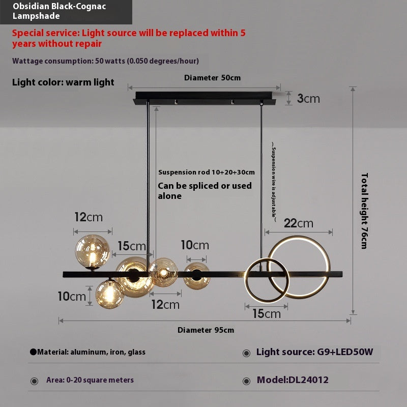 Dining-room Lamp Modern Minimalist Led Chandelier
