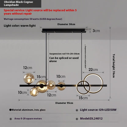 Dining-room Lamp Modern Minimalist Led Chandelier