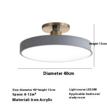 Modern Minimalist Acrylic Ring Ceiling Lamp Personality Nordic Living Room Creative