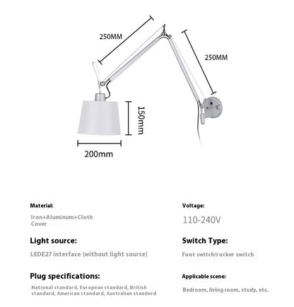 Straw Hat Girl Creative LED Restaurant Aluminum Wall Lamp