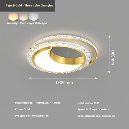 Master Bedroom Ceiling Lamp Nordic Light Luxury And Simplicity