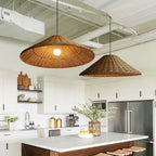 Wabi Sabi Bamboo Rattan Pendant Light