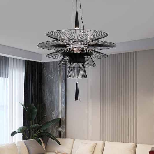 Dining Room Chandelier Minimalist Creative Hollow Art Lighting