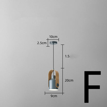 Nordic Bedside Small Chandelier Bar Art Three-head Dining Room Lamp