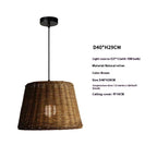 Wabi Sabi Bamboo Rattan Pendant Light