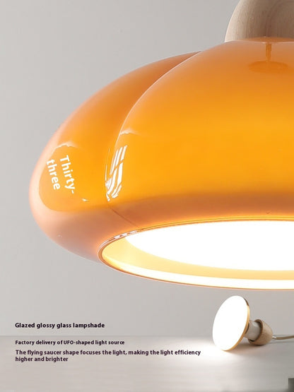 Mid-ancient Log Cream Style Pumpkin Chandelier