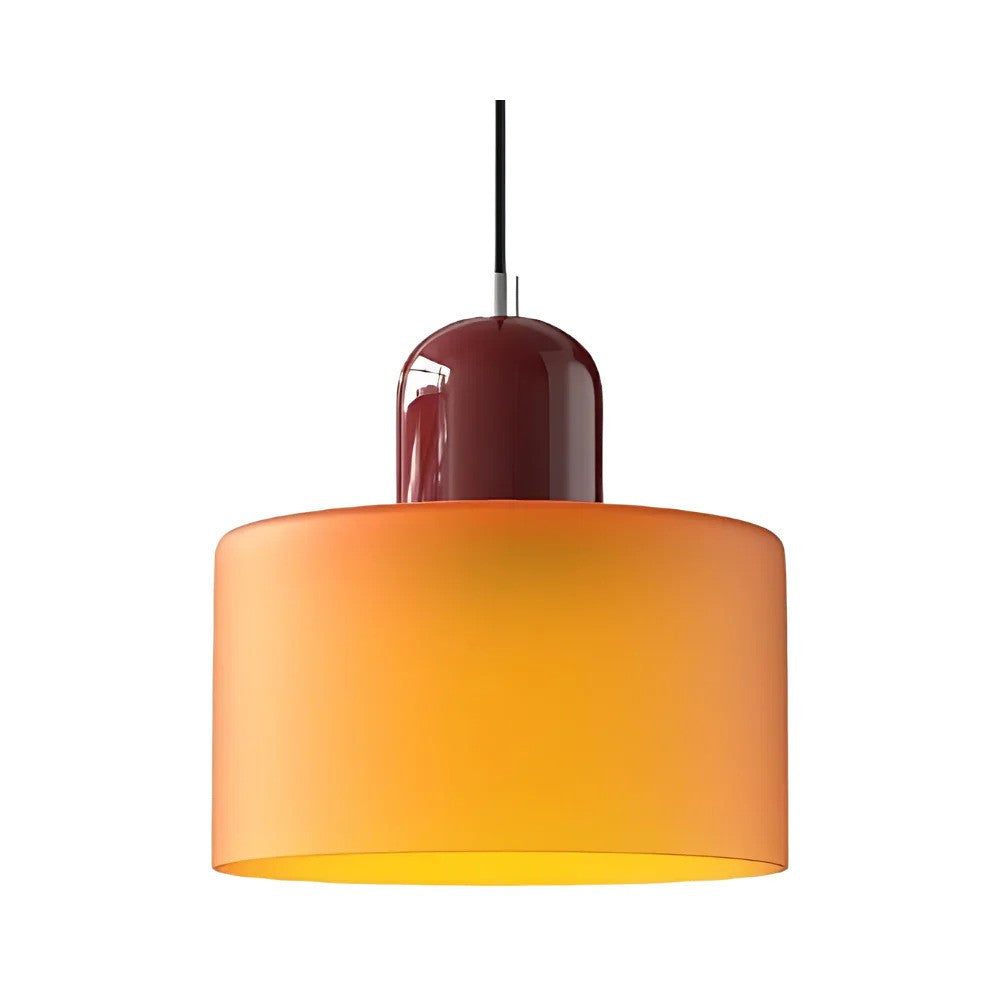 Cream Wind Round Glass Small Droplight