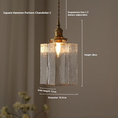 Japanese Retro Glass Small Droplight Nordic