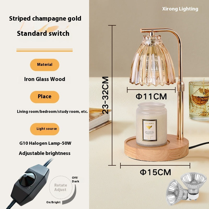 Linglan Fragrance Lamp French Retro Bedroom Home Decoration Fire-free Fragrance Table Lamp
