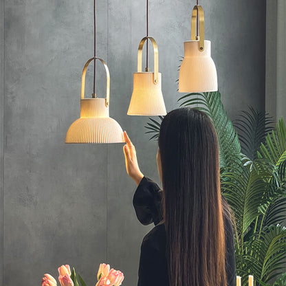 Luxury Translucent Porcelain Simple Creative Nordic Chandelier