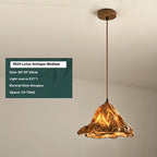 Modern Gold Lotus Leaf Pendant Light