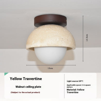 Silent Wind Aisle Balcony Yellow Hole Black Cave Stone Ceiling Light