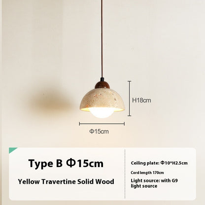 Japanese Style Cream And Quiet Wind Bedroom Bedside Chandelier