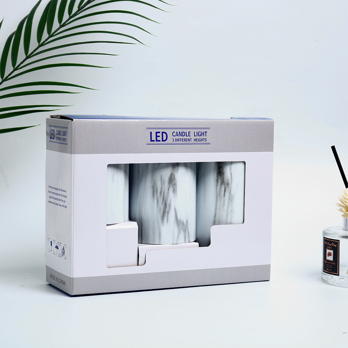 Electronic Candle Light Luxury Romantic Style Simple Modern Creative Simulation Marble