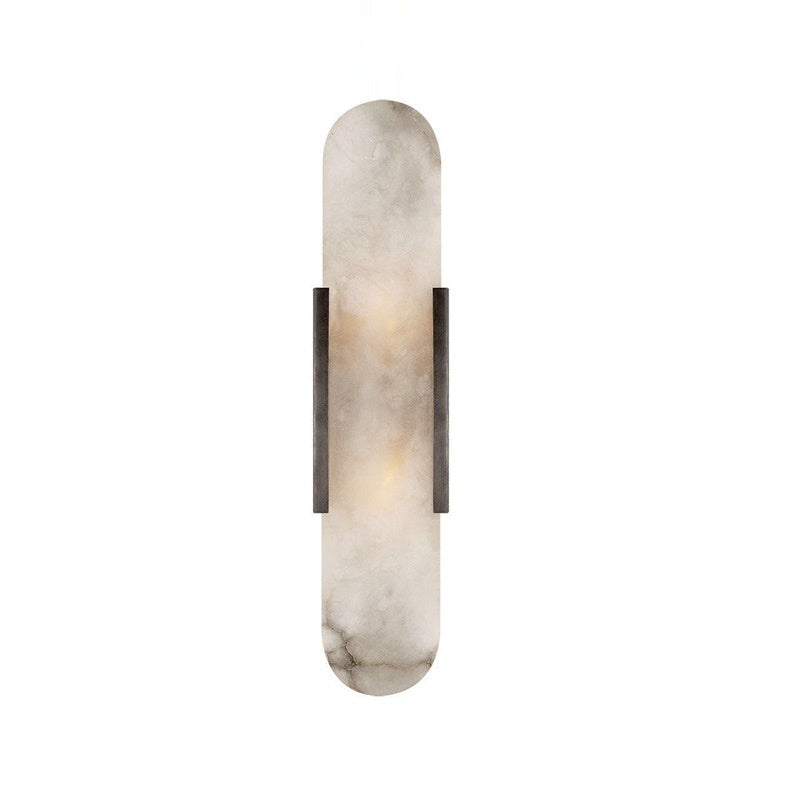 Modern Marble Wall Sconce Black Gold