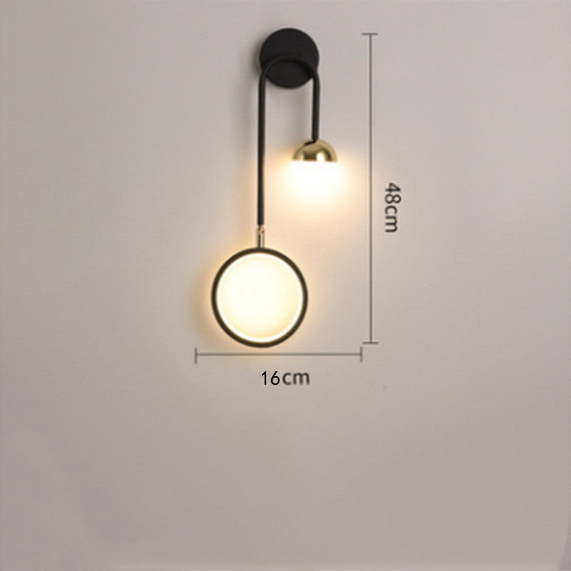 Nordic Creative Living Room Background Wall Lamp With Spotlights