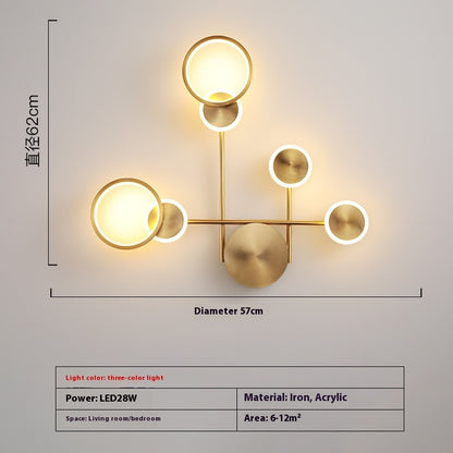 Creative Bedroom Bedside Lamp Modern Minimalist Wall Lamp