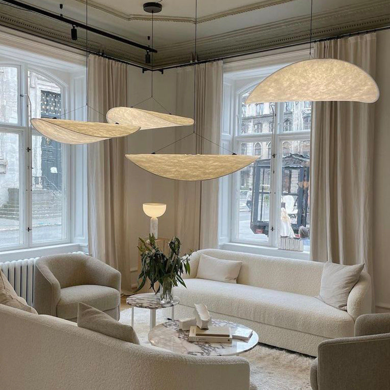 Silk Art Pendant Chandelier - Modern Bedroom Light