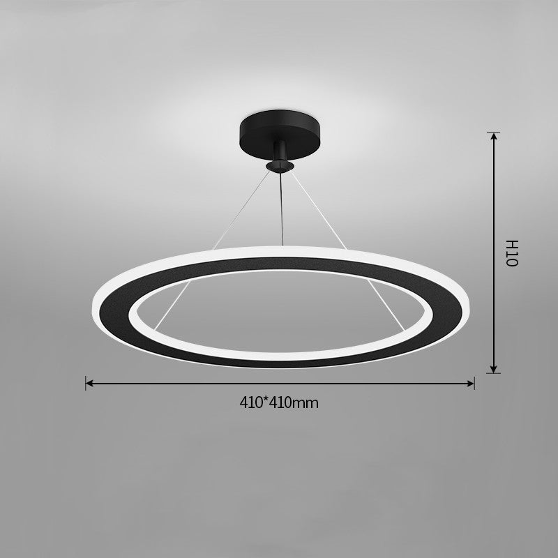Modern Iron Circular LED Ceiling Chandelier