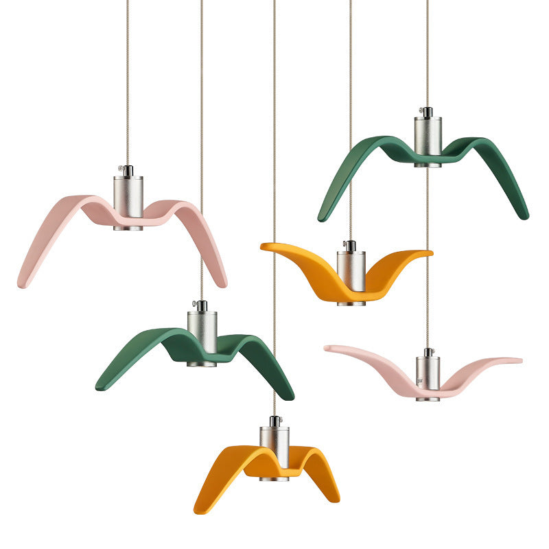 Nordic Personalized LED Chandelier Post-modern Simple Macaron