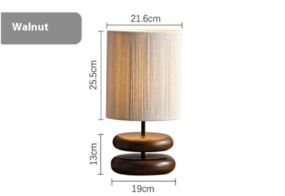 Solid Wood Table Lamp Creative Living Room Bedroom Bedside Lamp