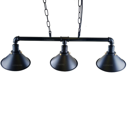 Industrial 3-way Ceiling Pipe Pendant Lights~1159