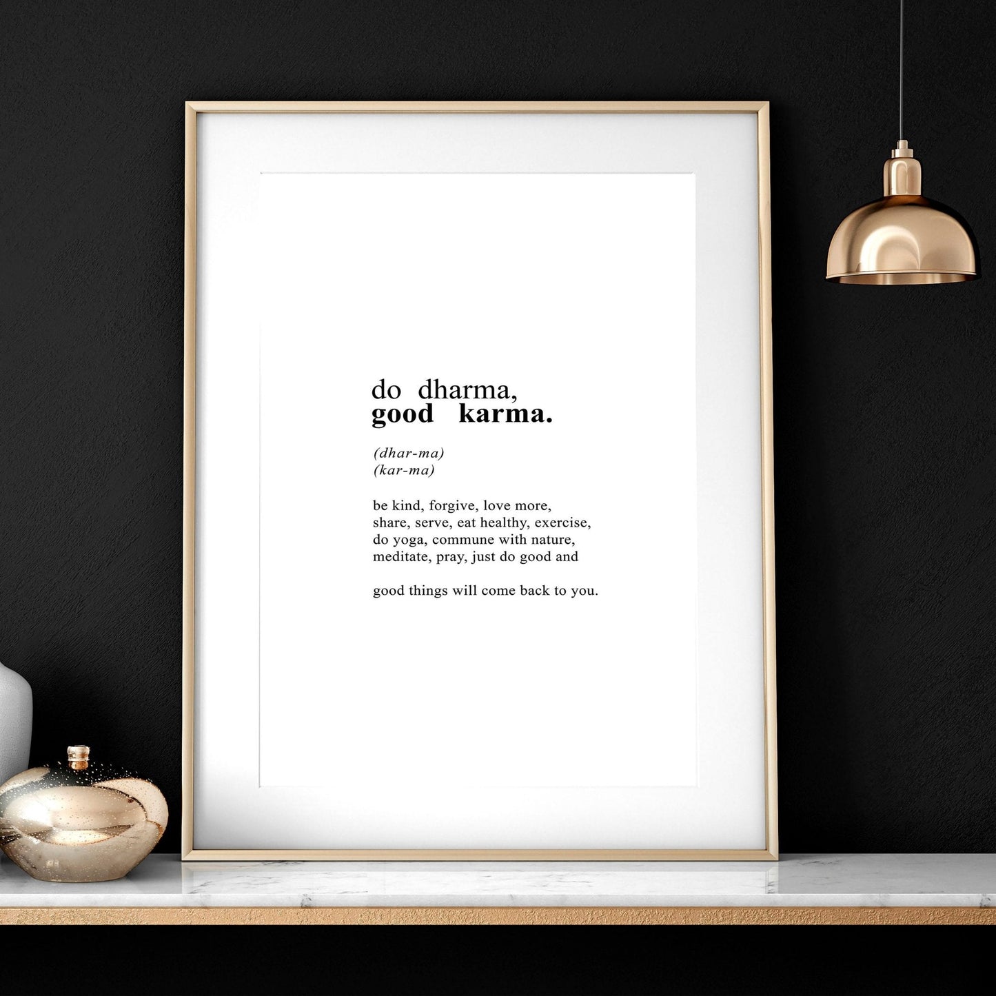 Inspiration quote art | set of 3 Buddha wall art prints