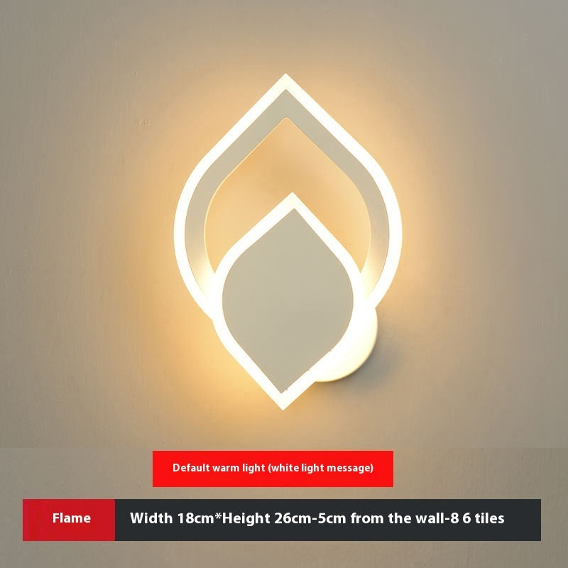 LED Heart-shaped Wall Lamp - Bedroom Living Room Light