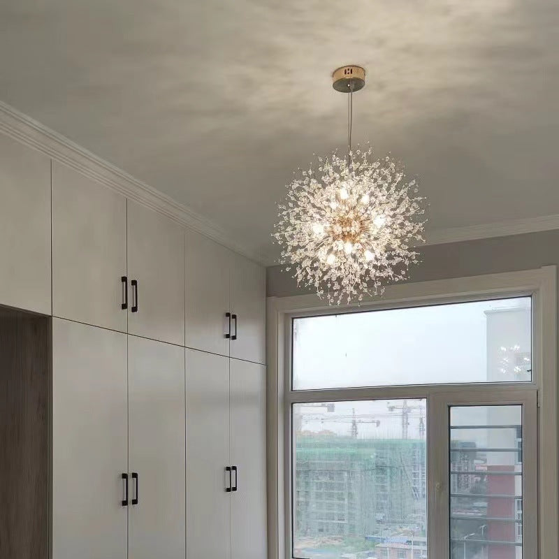 Lamp In The Living Room Dandelion Crystal Chandelier