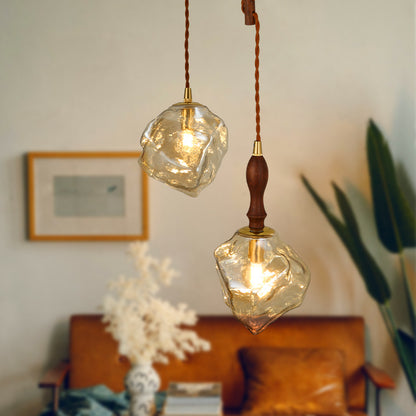 Fashion Bedside Retro Ice Cube Chandelier