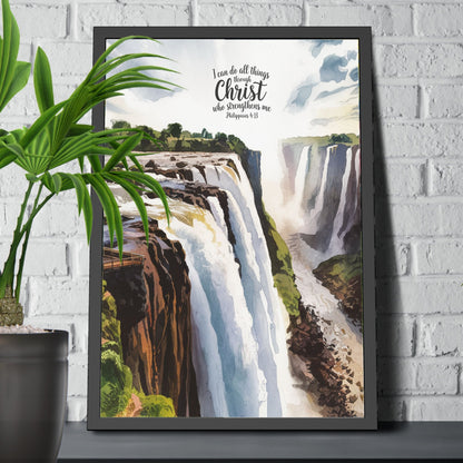 Wall Decor Giclee Poster Art Print - i can do All Things Inspirational