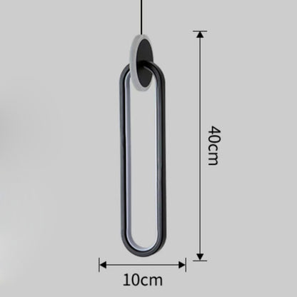 Modern Simple Bedroom Nordic Bed Lamp LED Double Ring Small Chandelier