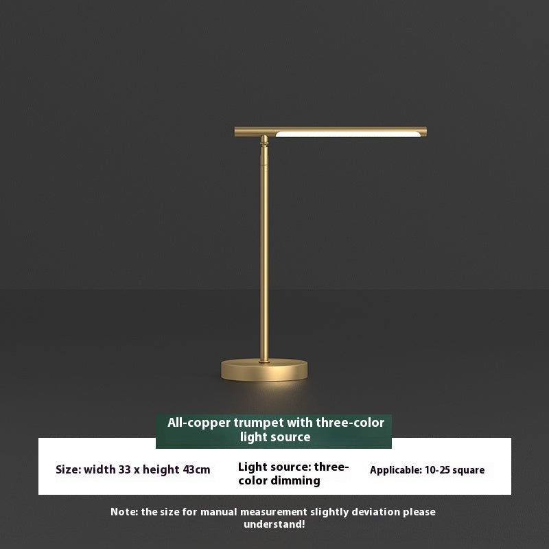 Brass Modern Lamp Luxury Simplicity With Added Rocker Arm Table Lamp