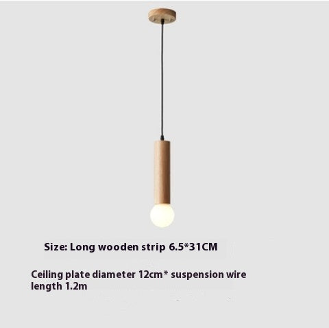 Wood Chandelier Restaurant Bar Stairs Simple Modern Creative Lamp