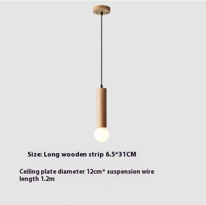 Wood Chandelier Restaurant Bar Stairs Simple Modern Creative Lamp