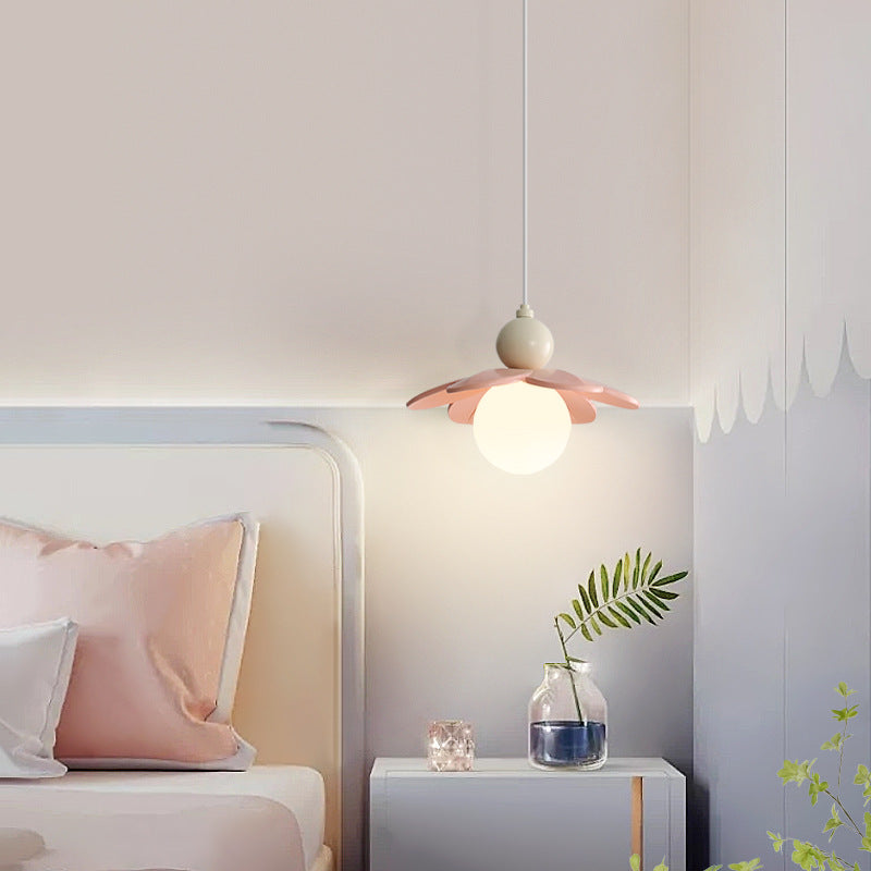 Cream Minimal Hanging Pendant Light Bedside