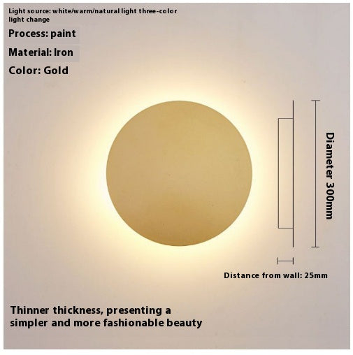 Simple Corridor Stair Wall Background Wall Light Touch