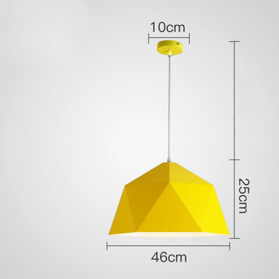 Colorful Geometric Iron Pendant Light