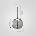 Nordic Glass Pendant Chandelier Single Head