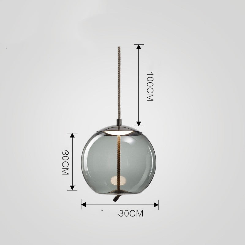 Nordic Glass Pendant Chandelier Single Head