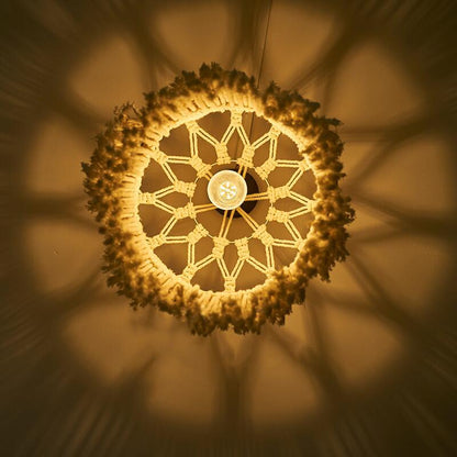 Creative Nordic Handmade Woven Lampshade